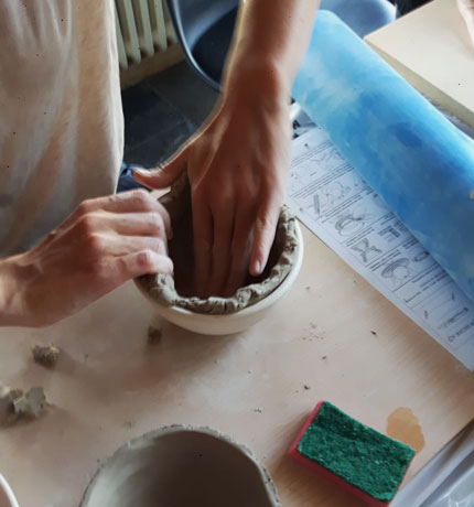 Keramik Workshop in der Guten Stube Andelsbuch.