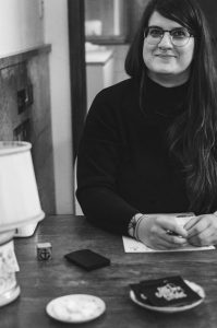 Simone Angerer Creative Director und Hosting Die Gute Stube Andeslbuch. Foto by Angela Lamprecht.